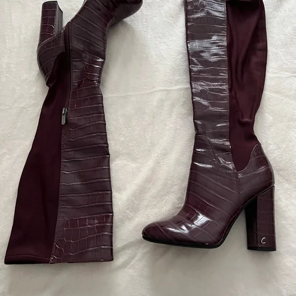 Circus by Sam Edelman Over the Knee Boots - Deep Burgundy - Picture 2 of 8
